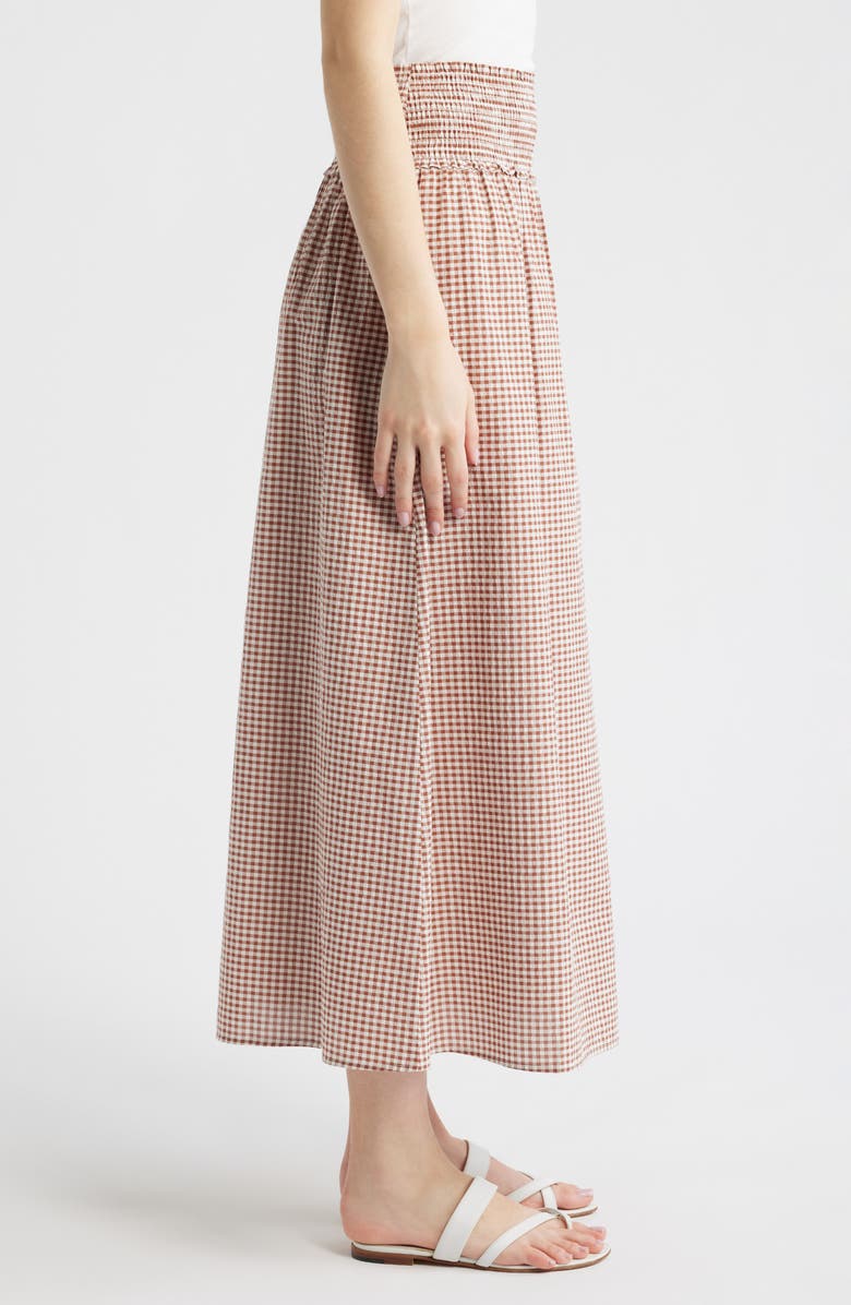 Hill House Home The Delphine Nap<sup>®</sup> Midi Skirt, Alternate, color, Rust Gingham