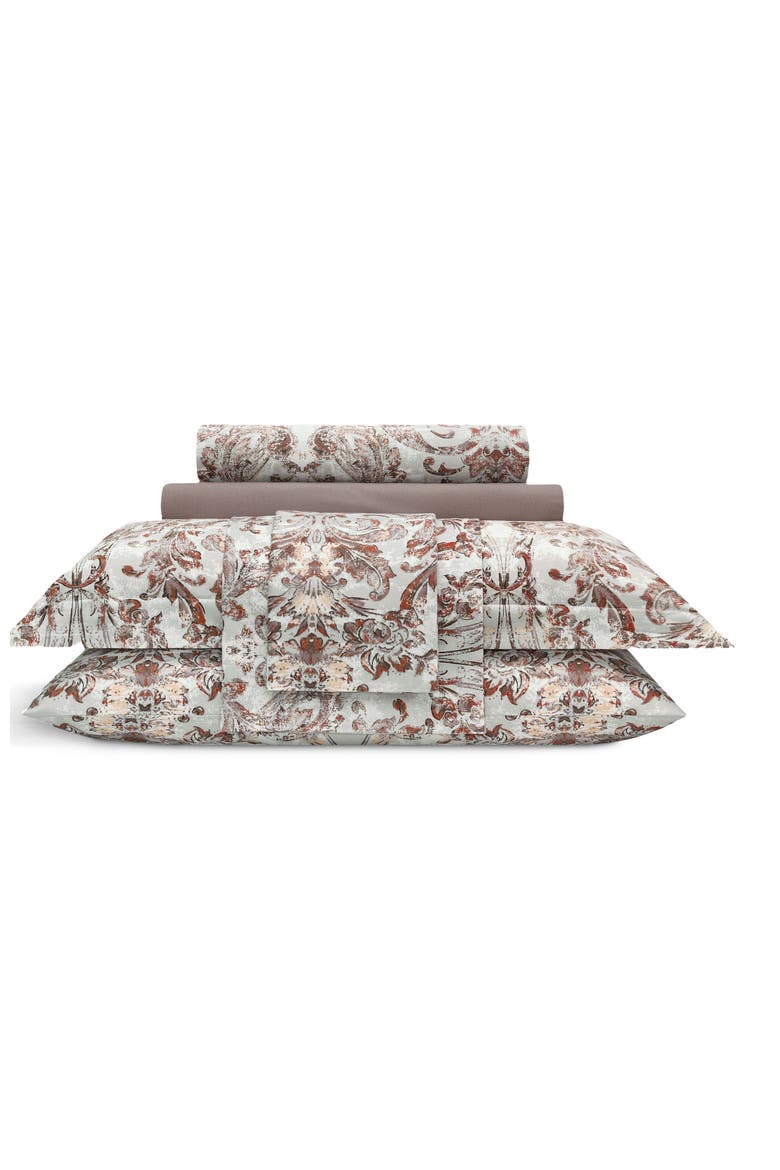 Shelton Duvet Cover, Main, color, Brown