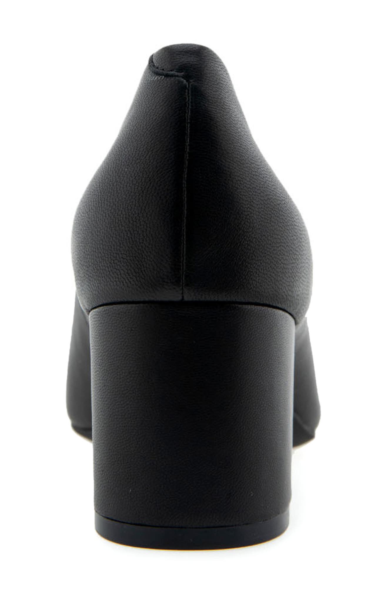 Ebel Block Heel Pump - Wide Width Available, Alternate, color, BLACK LEATHER