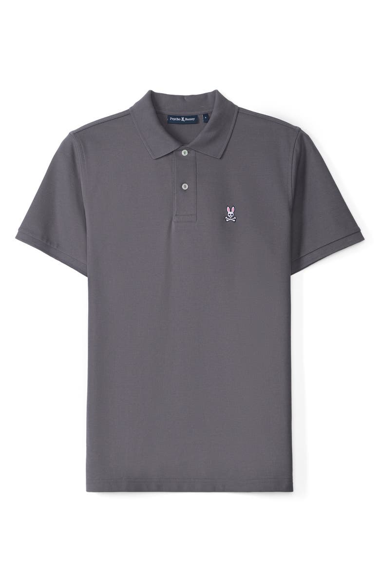 Psycho Bunny Tempest Classic Piqué Polo, Alternate, color, Blackened Pearl