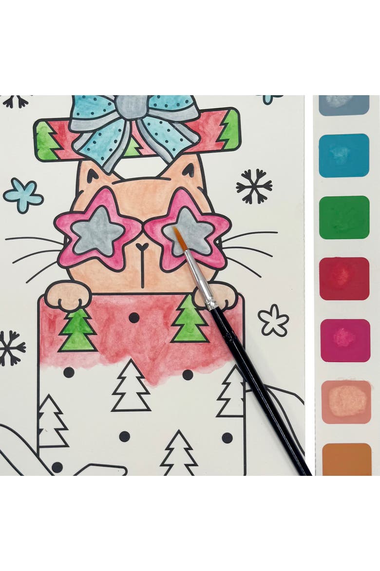 Watercolor Pad Kit, Winter Wishes, 8 Holiday Themes, Alternate, color, Multicolored