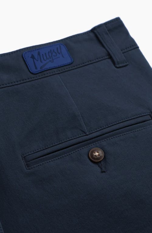 Mugsy Classic Fit Chinos In Morgans-navy
