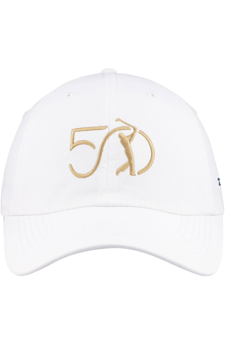 IMPERIAL Men's Imperial White THE PLAYERS 50th Anniversary The Original Performance Adjustable Hat, Alternate, color, White