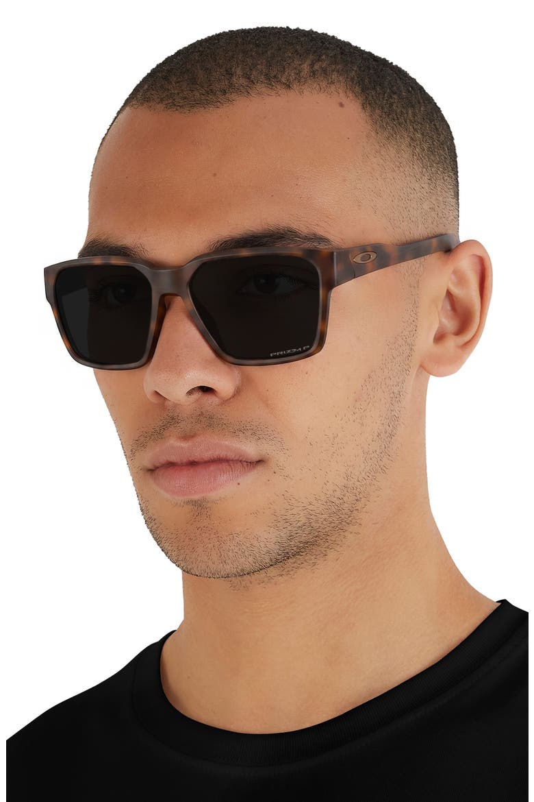 Briza 58mm Prizm™ Polarized Square Sunglass, Alternate, color, MATTE TORTOISE / PRIZM BLACK