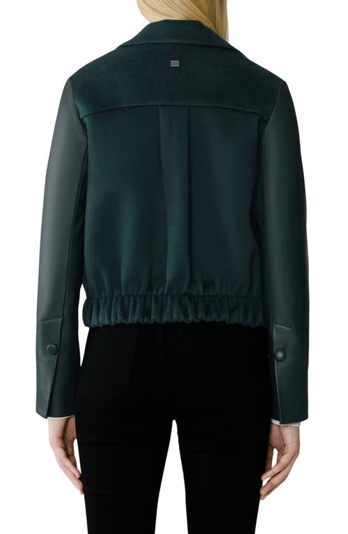 Soia & Kyo Alesse Single Breasted Wool Blend Jacket In Green