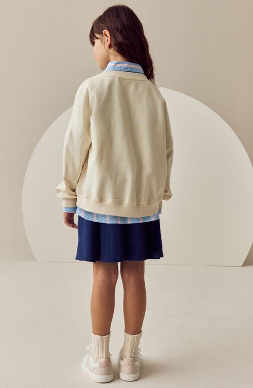 Next Kids' Graphic Sweatshirt & Pleated Skirt Set In Blue