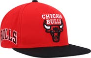 Mitchell & Ness Men's Mitchell & Ness Red/Black Chicago Bulls Side Core 2.0 Snapback Hat
