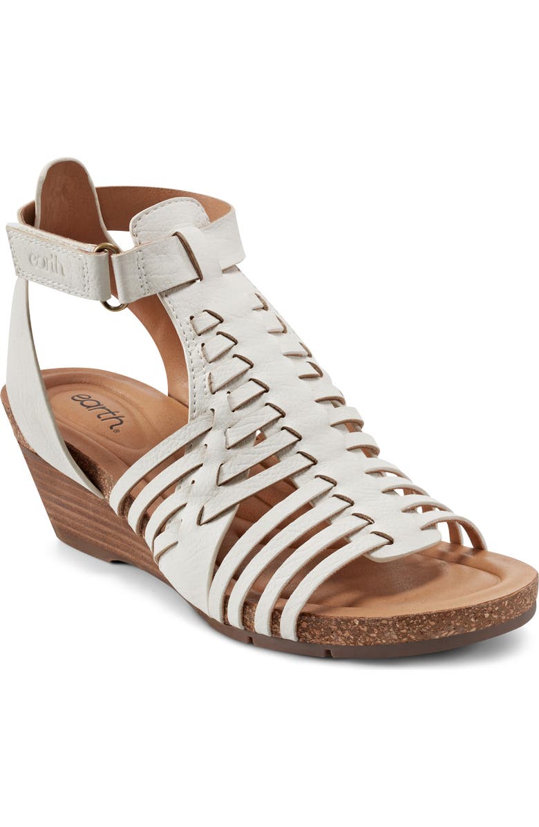 Earth<sup>®</sup> Hattie 3 Wedge Sandal, Main, color, White