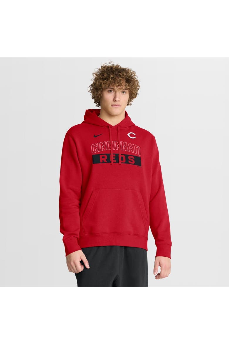 Men's Nike Red Cincinnati Reds Primetime Club Hoodie, Main, color, Red