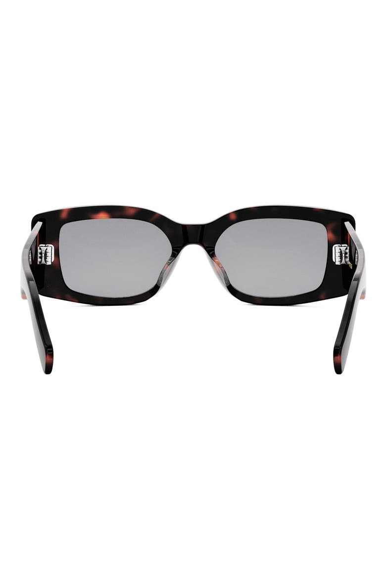 Triomphe 53mm Rectangular Sunglasses, Alternate, color, DARK HAVANA / SMOKE