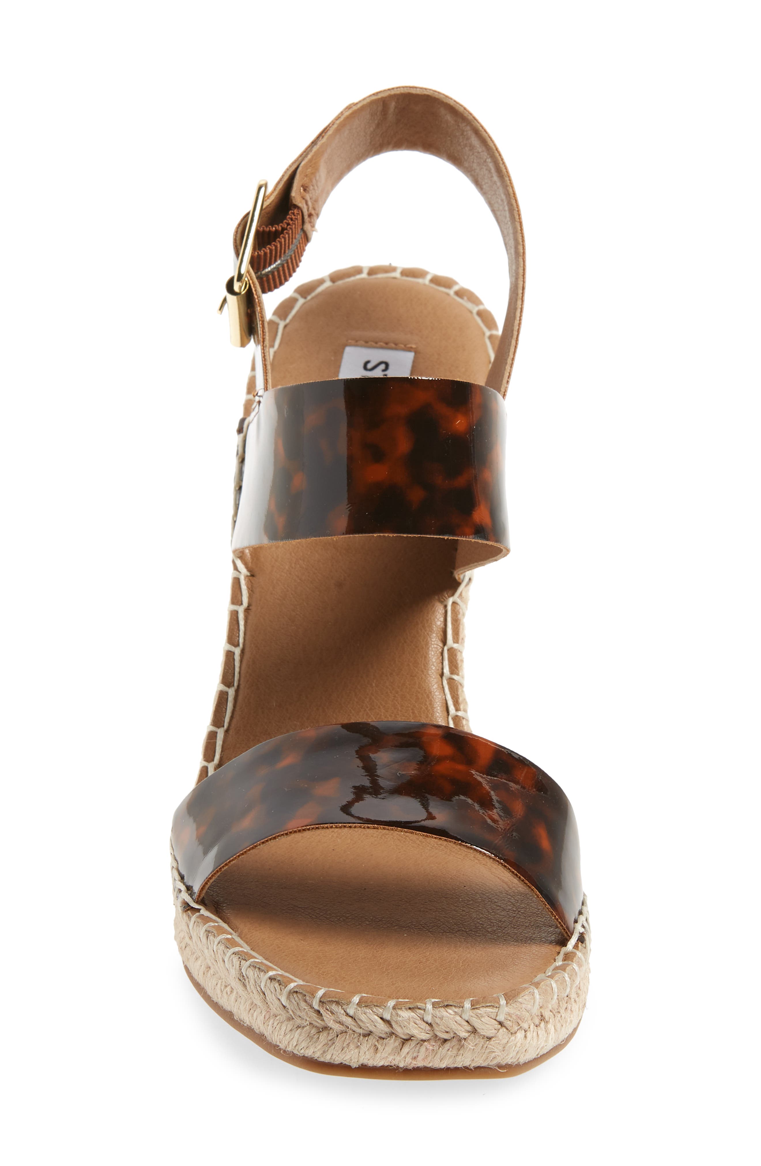 Uri Espadrille Wedge Sandal, Alternate, color, TORTOISE