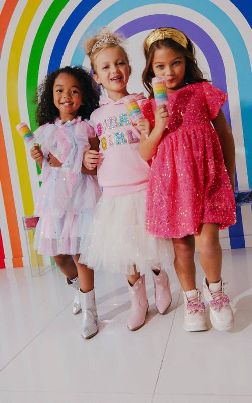 LOLA + THE BOYS LOLA + THE BOYS MARGOT SEQUIN VELOUR DRESS 
