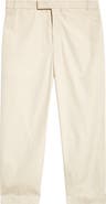 Thom Browne Unconstructed Cotton Straight Leg Pants