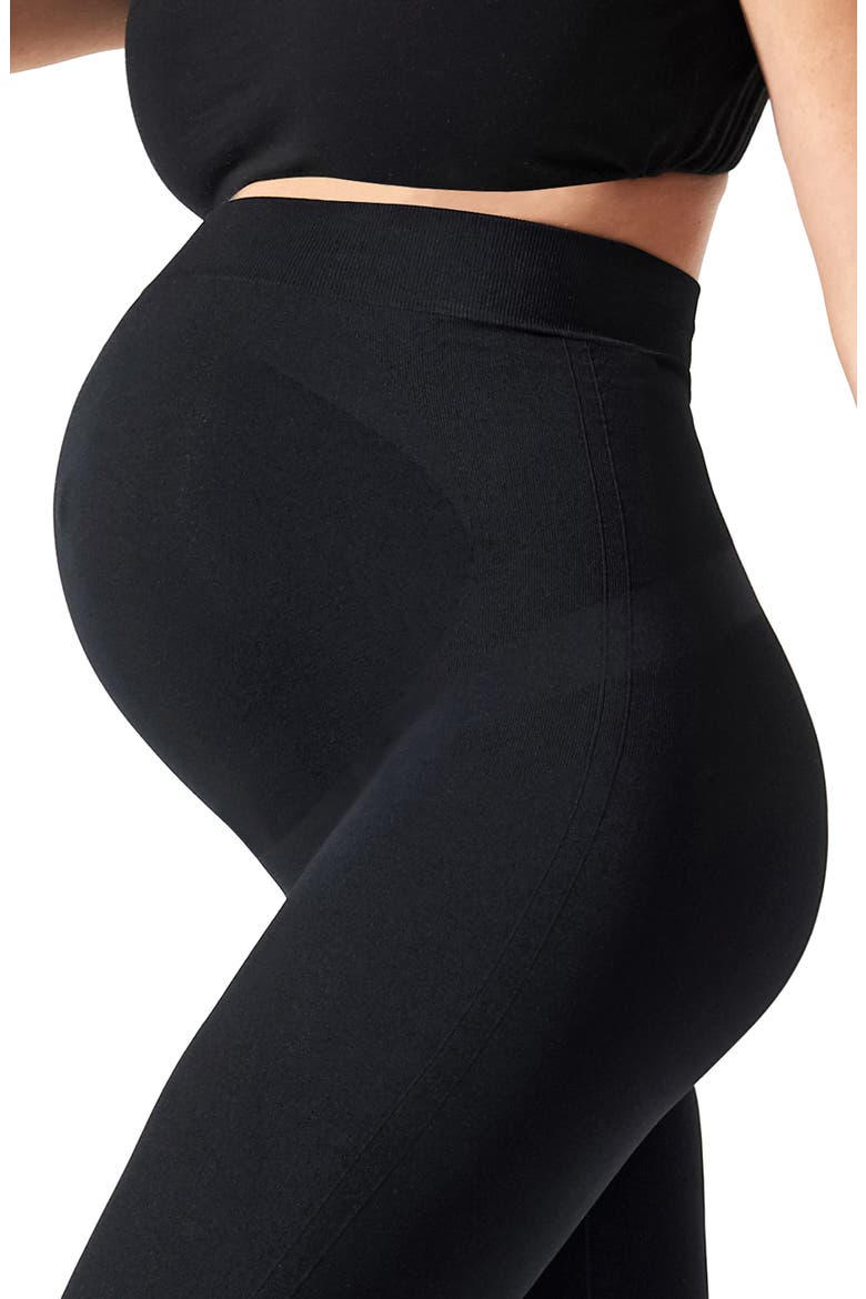 Everyday Maternity Belly Support Leggings, Alternate, color, BLACK
