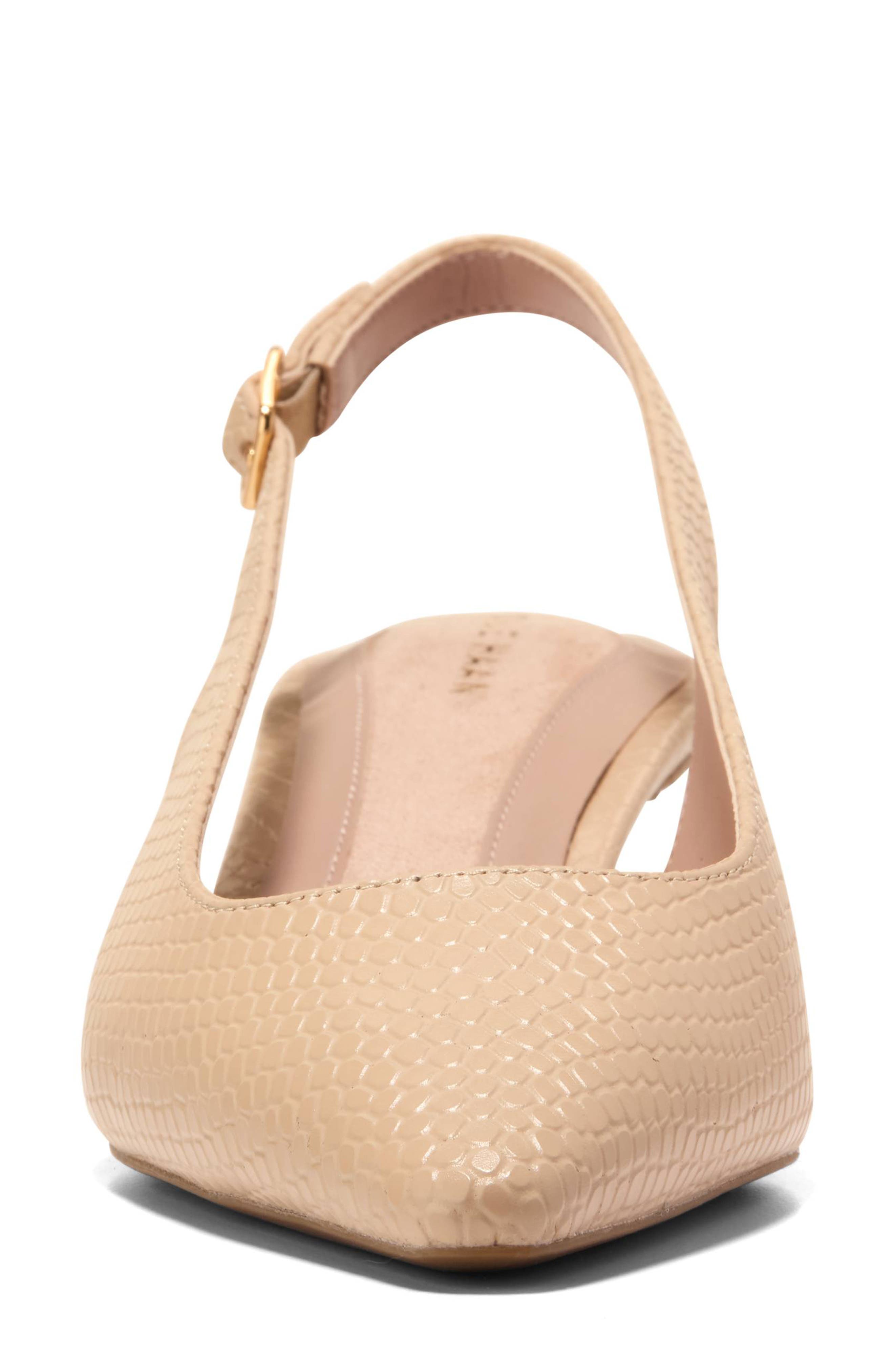 The Go-To Jocelyn Slingback Pump, Alternate, color, SOFT BUFF SNAKE PRINT LEATHER