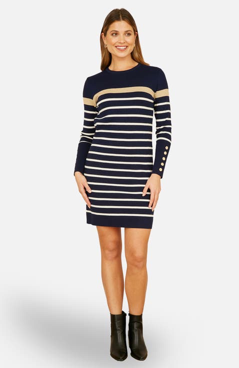 Striped Knitted Dress