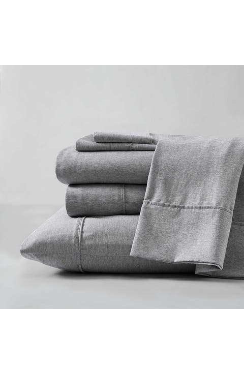 Solid Cationic Brushed Sheet Set