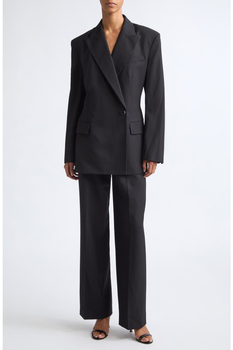 Belted Blazer, Alternate, color, BLACK