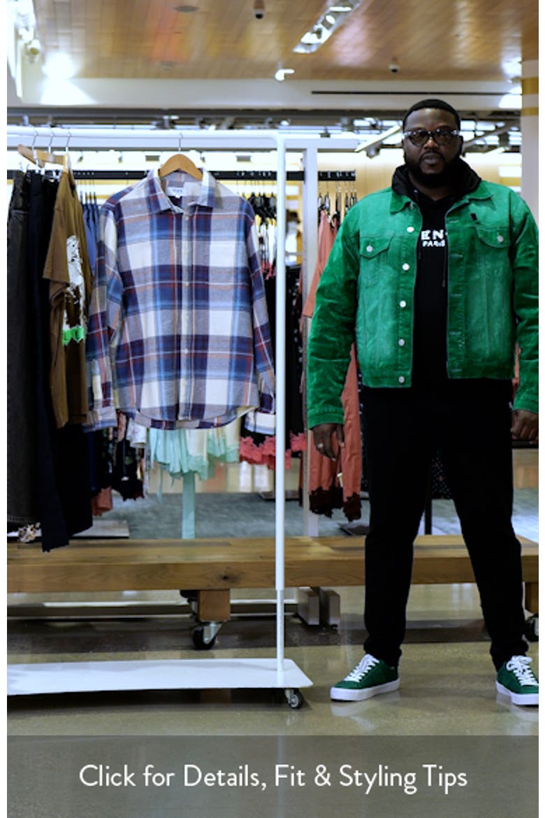 Shelly Plaid Cotton Flannel Button-Up Shirt video