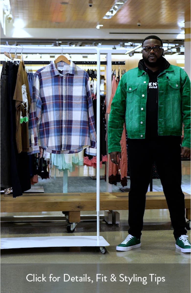 Shelly Plaid Cotton Flannel Button-Up Shirt, sales video thumbnail