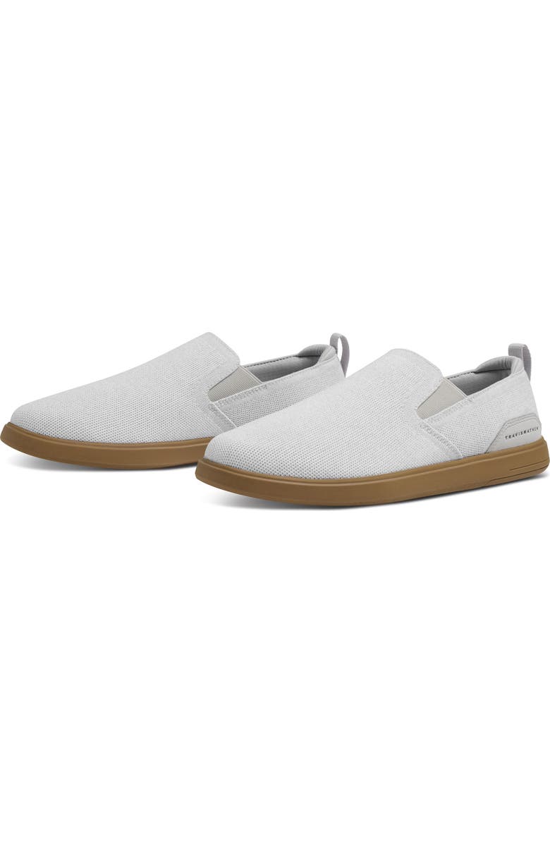 TravisMathew The Modern Knit Slip-On Sneaker, Main, color, Heather White