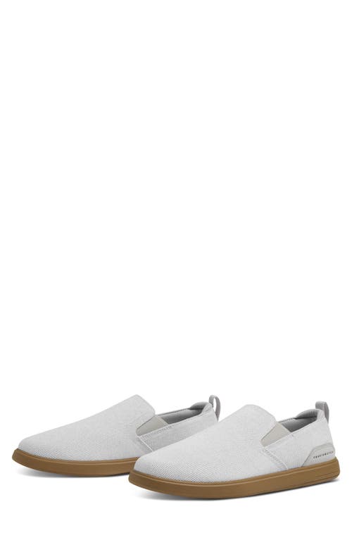 Travismathew The Modern Knit Slip-on Sneaker In Heather White