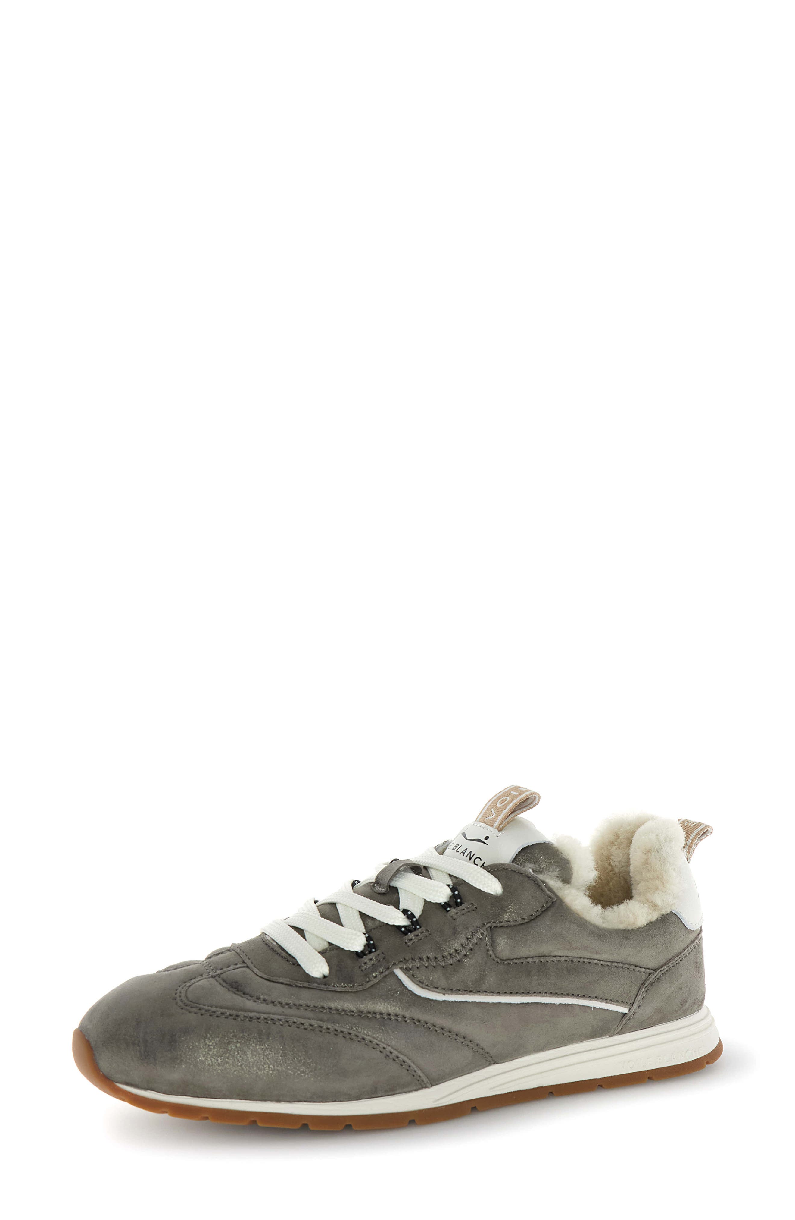 Play Sneaker with Genuine Shearling Trim, Main, color, CHARCOAL