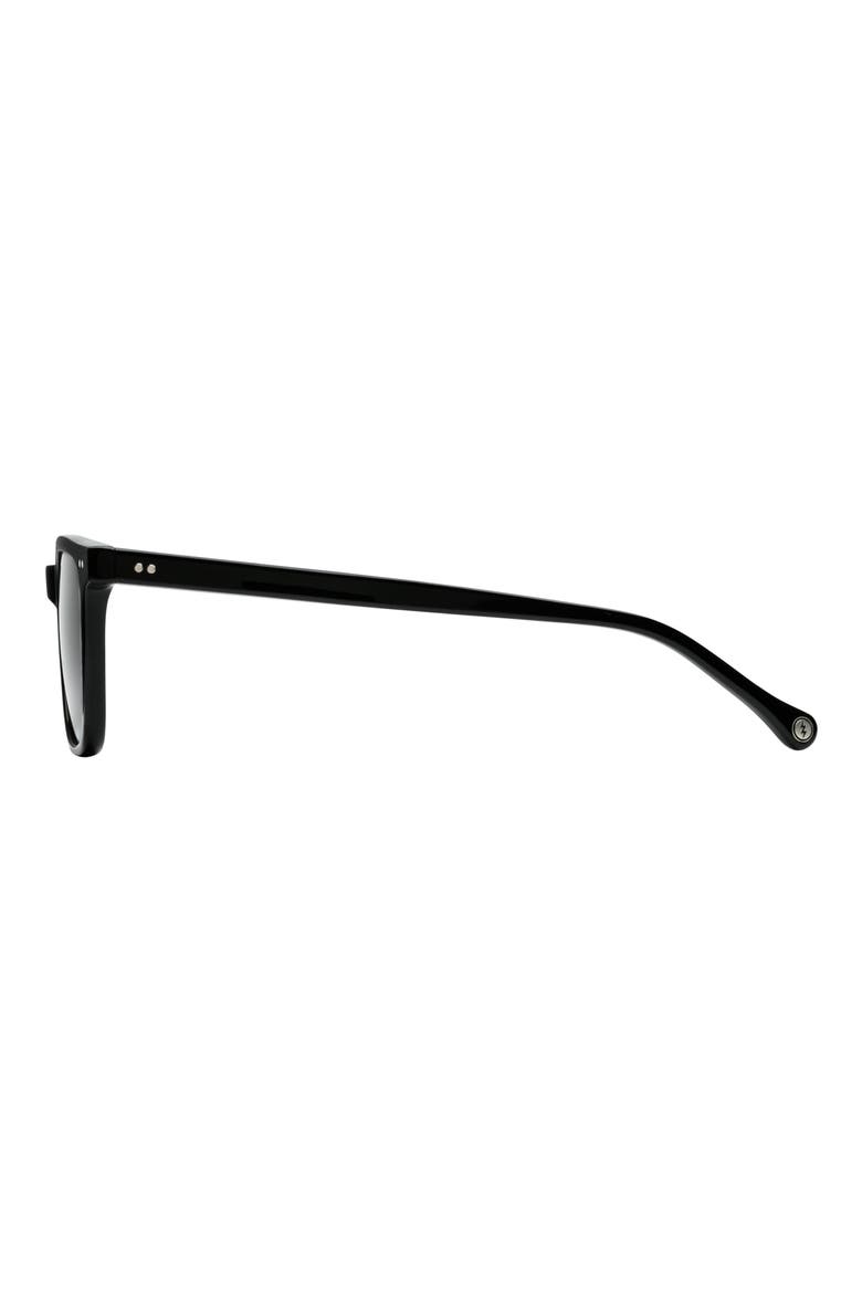 Birch 53mm Polarized Square Sunglasses, Alternate, color, GLOSS BLACK/ GREY