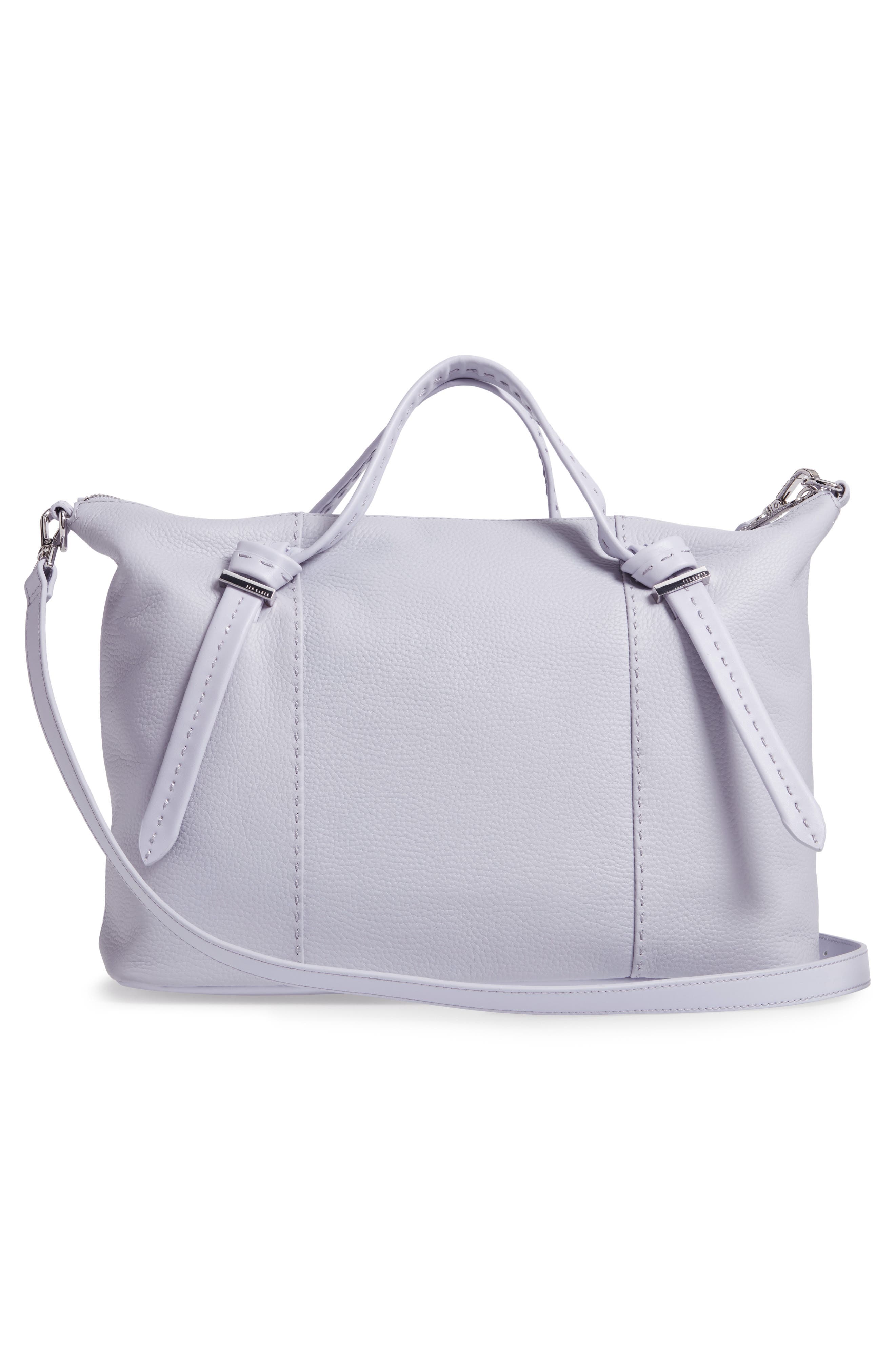 Ted Baker London Oellie Knotted Handle Large Leather Tote, Alternate, color, 