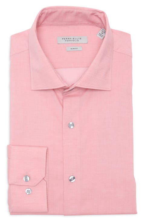 Luxe Slim Fit Solid Dress Shirt