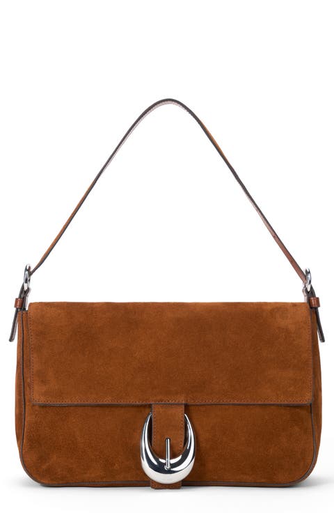 Medium Harlow Suede Shoulder Bag