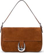 STAUD Medium Harlow Suede Shoulder Bag