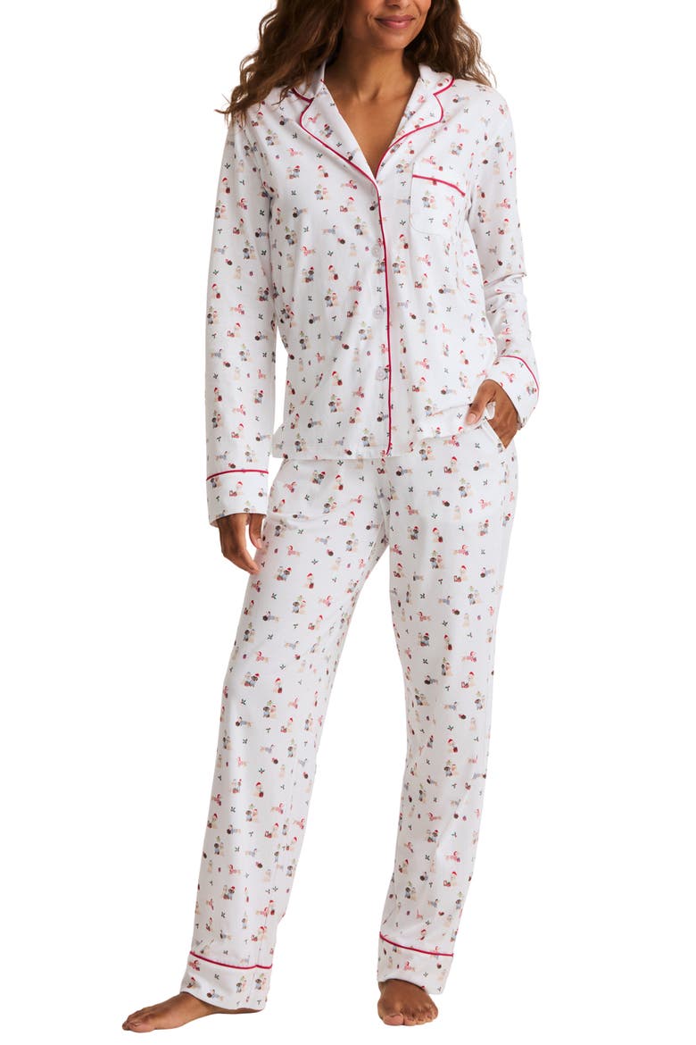 Pima Cotton Pajamas, Main, color, WHITE