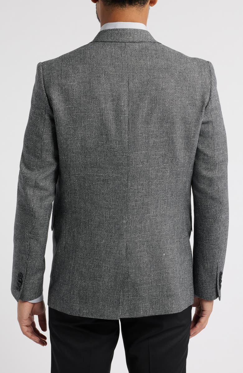 AllSaints Ross Slim Fit Wool & Linen Sport Coat, Alternate, color,