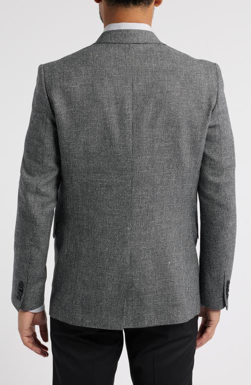 Allsaints Ross Slim Fit Wool & Linen Sport Coat In Grey