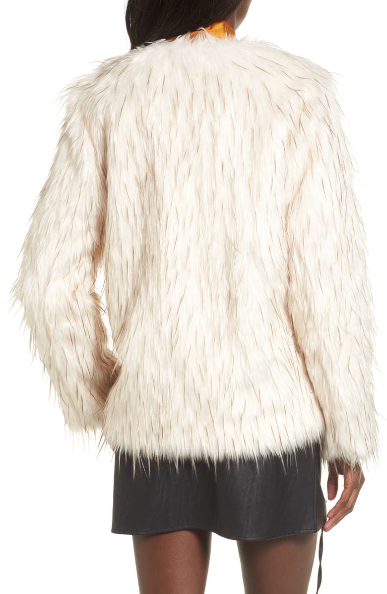 Lost + Wander Aurora Faux Fur Jacket, Alternate, color, 