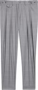 Dolce&Gabbana Cavallo Pleated Plaid Virgin Wool Pants