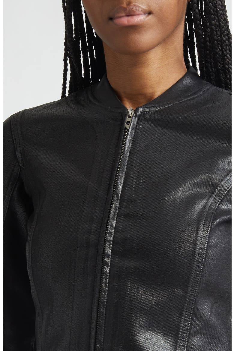 De-Gary-D Jogg Coated Denim Crop Jacket, Alternate, color, BLACK/ DENIM