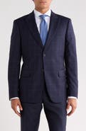 John Varvatos Star USA Windowpane Wool Sport Coat
