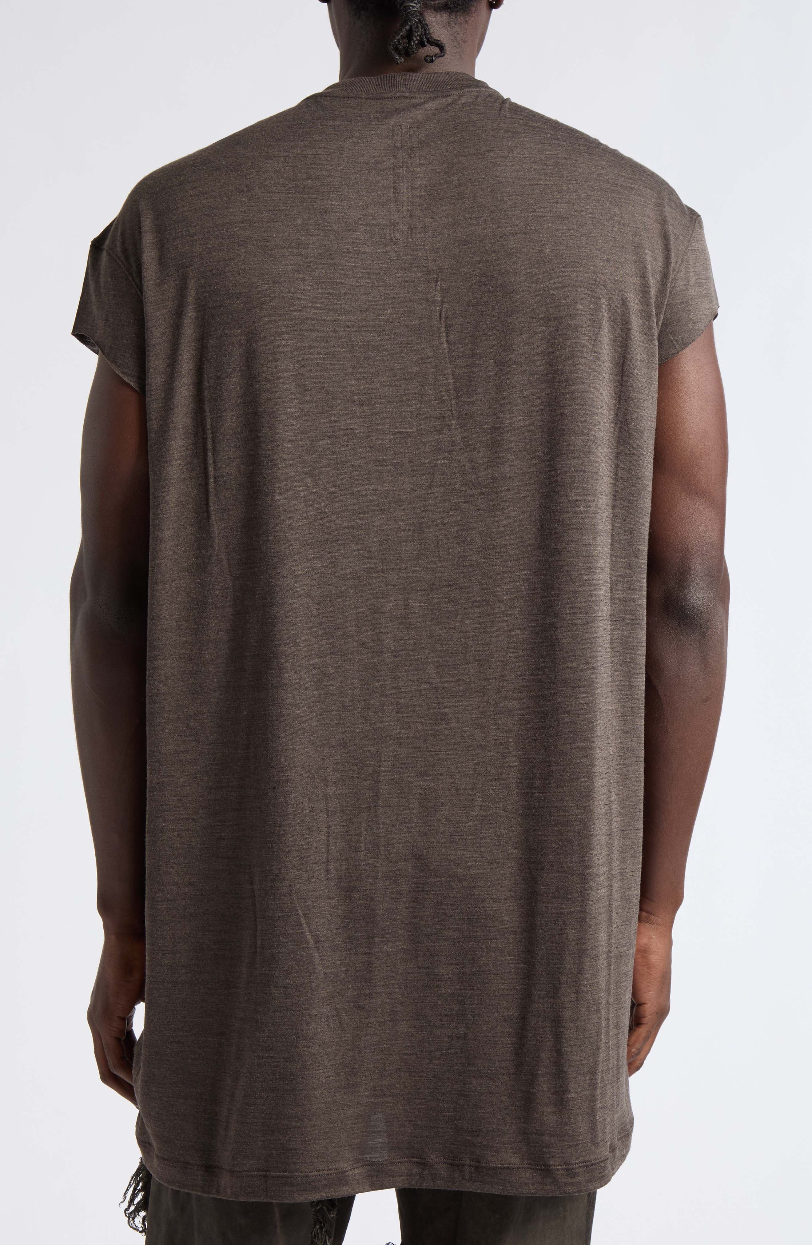 Rick Owens Jumbo Wool & Silk T-Shirt (Men) | Nordstrom