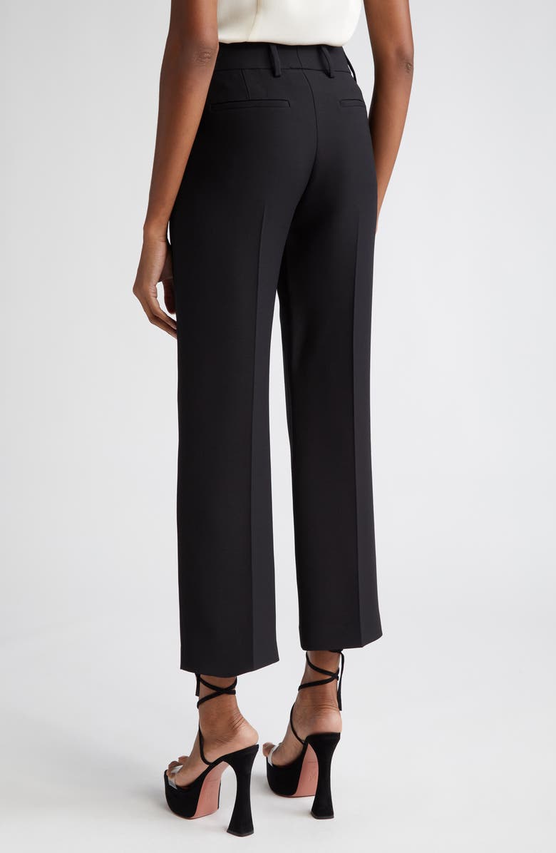 Brandon Maxwell The Soren Wool Blend Crepe Ankle Pants, Alternate, color, 