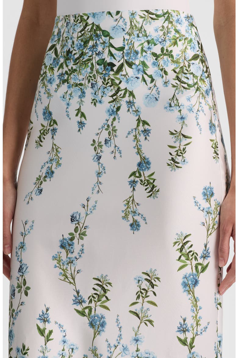 Maeve Floral Print Slip Skirt, Alternate, color, FRESH AIR CAROLINA BLUE