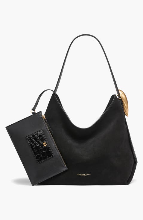 Georgette Suede Shoulder