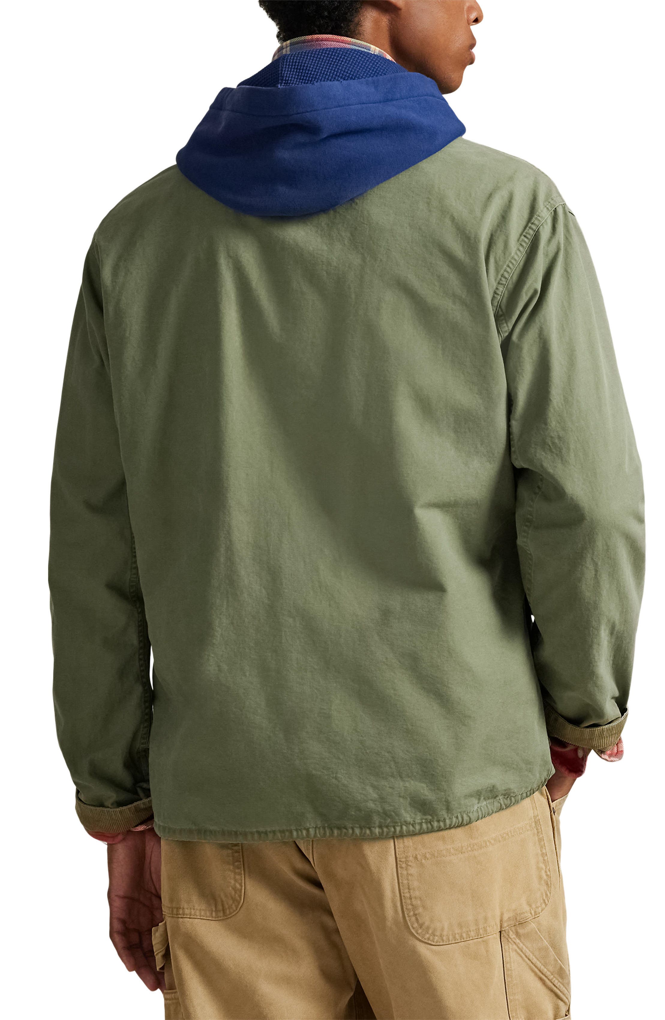 Polo Ralph Lauren Cotton Canvas Shirt Jacket (Men) | Nordstromrack