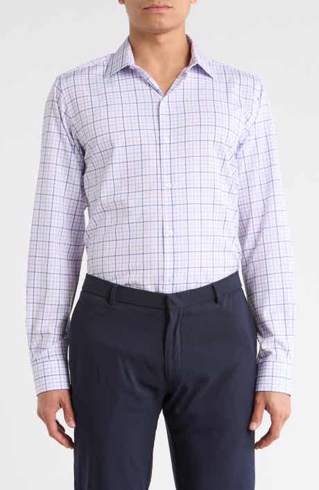 Nautica Slim Fit Plaid Dress Shirt