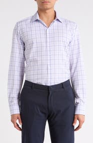 Nautica Slim Fit Plaid Dress Shirt