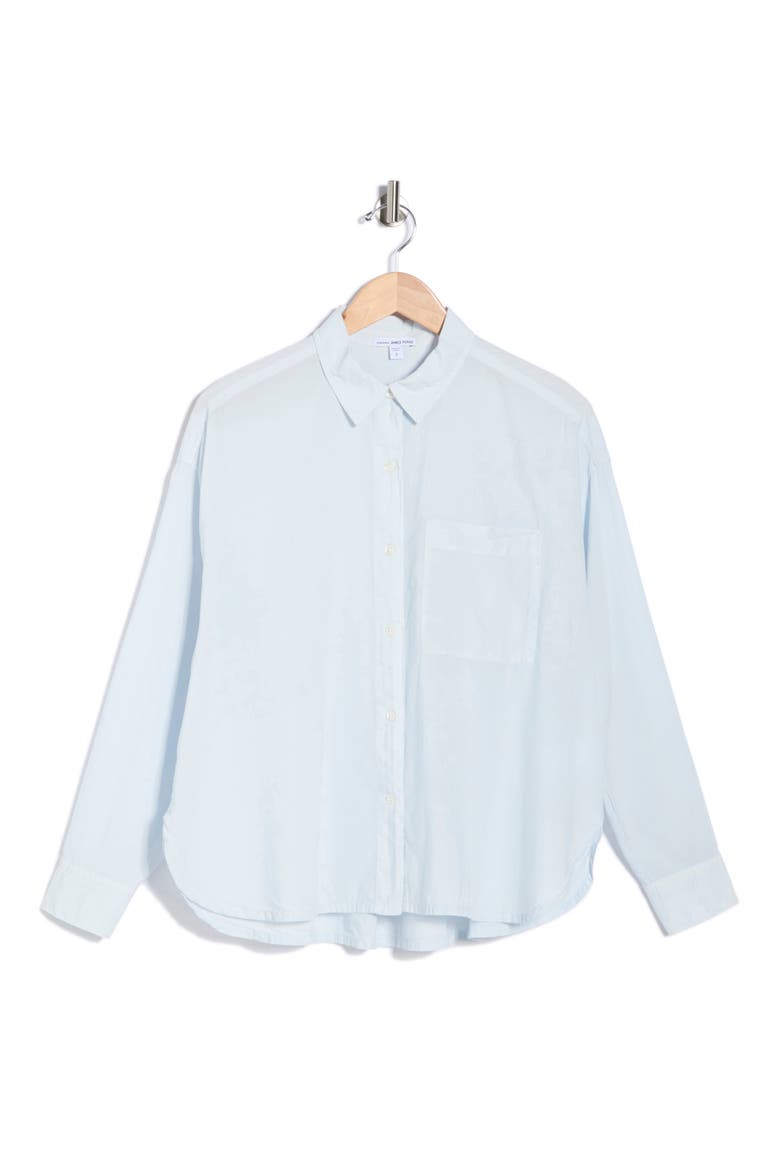 Oversize Long Sleeve Button-Up Shirt, Alternate, color, MEMORY