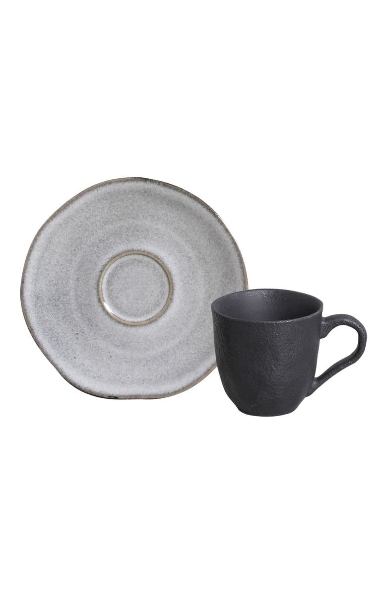 Porto Brasil Coffee Cup & Saucer Set of 6, Main, color, Dust