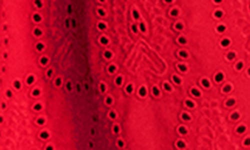 Boden Ruffle Detail Tier Midi Dress-poppy Red Female In Red