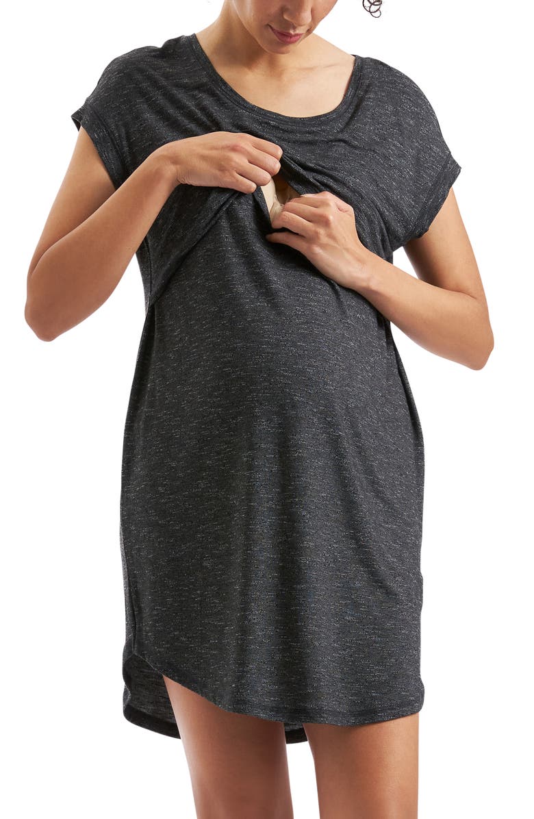 Ripe Maternity Dreamy Lounge Nursing Dress, Alternate, color, 